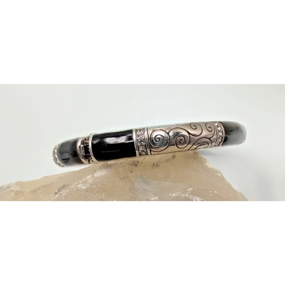 Brighton Wiltern Hinged Bangle Swarovski Crystals